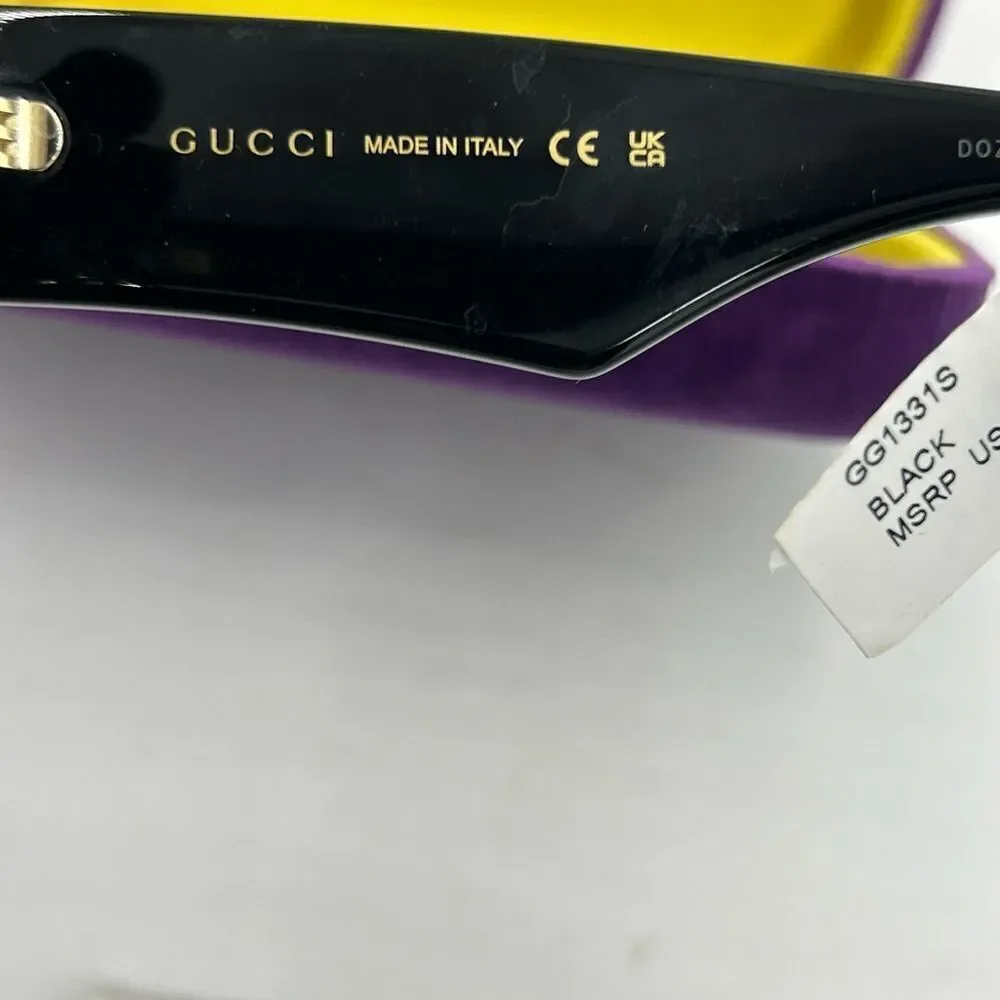 Men's Gucci acetate square sunglasses made in Italy